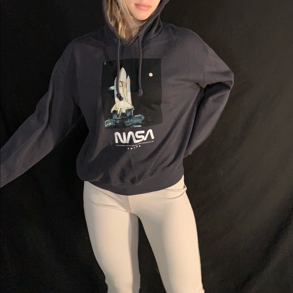 dark grey NASA hoodie size small